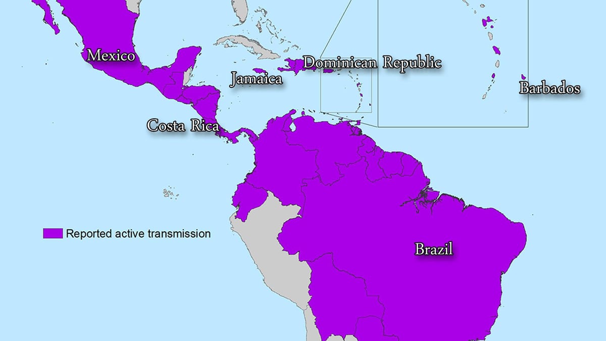 Mapa Jamajki zeke ' a