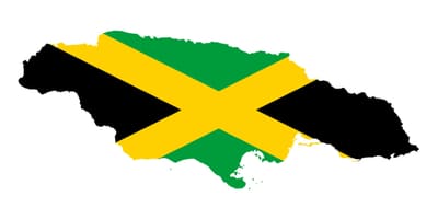 Mapa flaga Jamajki 