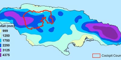 Mapa Jamajki klimat