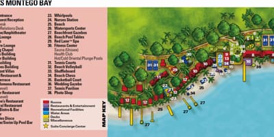 Ośrodek Jamajka mapie montego Bay