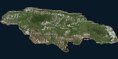 Mapa powietrznych Jamajka