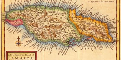 Mapa starego Jamajka